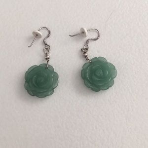 Jade earrings